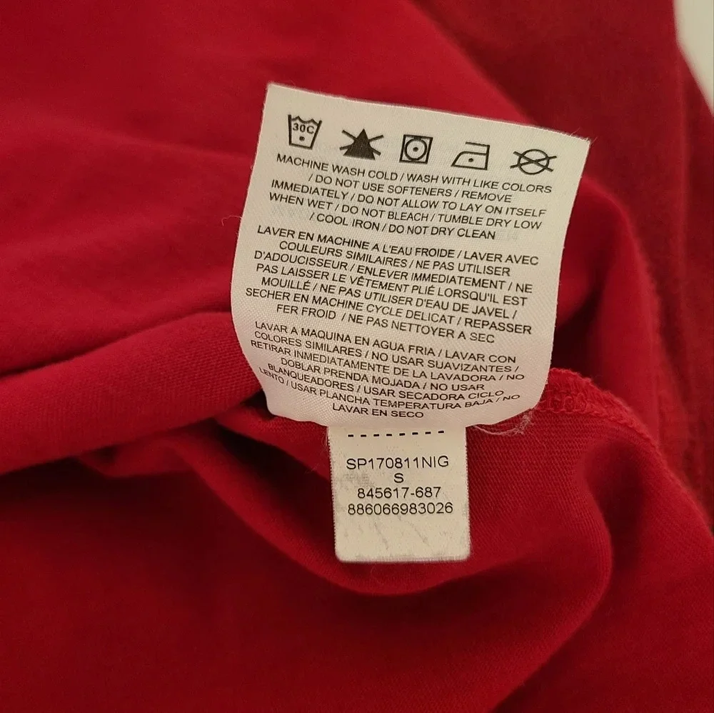 Jordan mens tshirts long sleeve sz.S red
